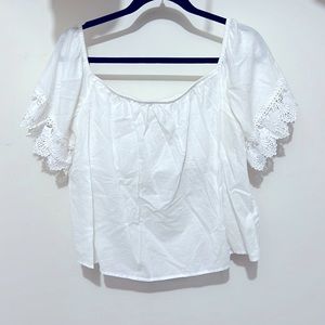 White Off The Shoulder Express Top